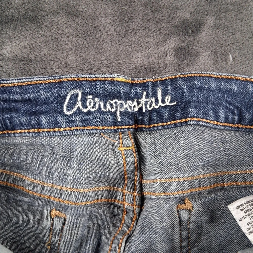 Aeropostale Skinny Jeans Womens 4R Blue Medium Wash Denim Casual Low Rise 2345